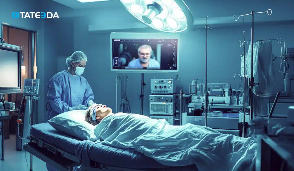 Telesurgery and telepresence in medical operations - conceptual image | TATEEDA 